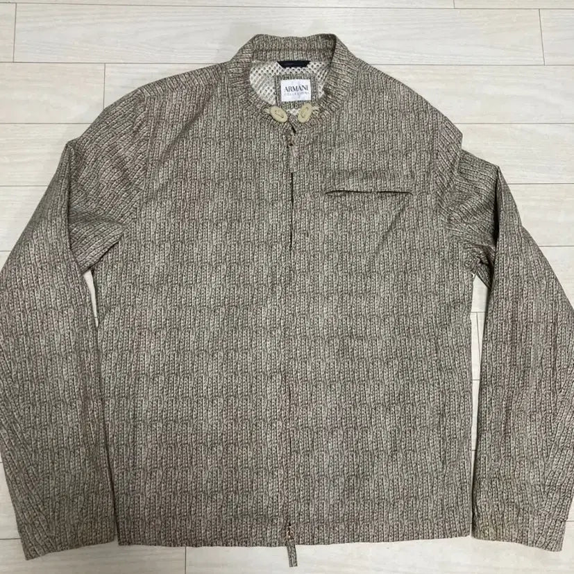 [BUNJANG] Giorgio Armani Collezioni Patterned Zip-Up Jacket / 아르마니 꼴레지오니 패턴 집업