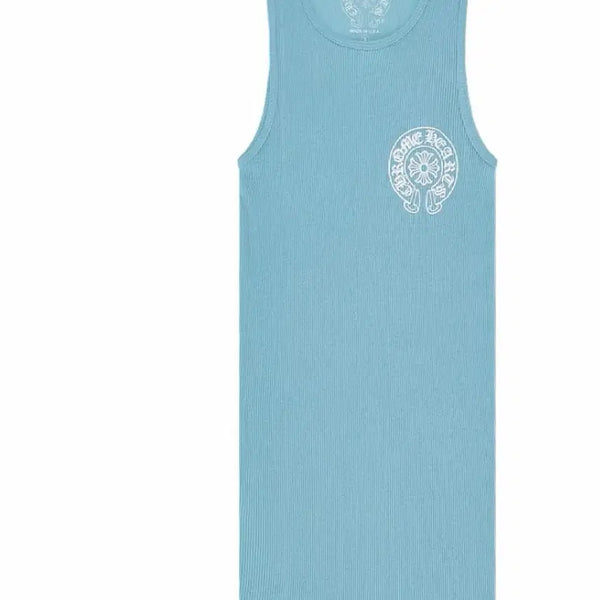 [BUNJANG] Chrome Hearts Horseshoe Lip Tank Top Baby Blue / 크롬하츠 홀스슈 립 탱크탑 베이비 블루