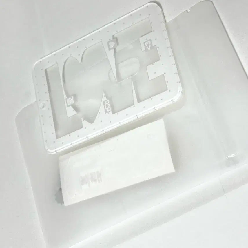 [BUNJANG] Twoo Photocard Holder White Grey / two님 러브 포카 홀더 화이트 그레이