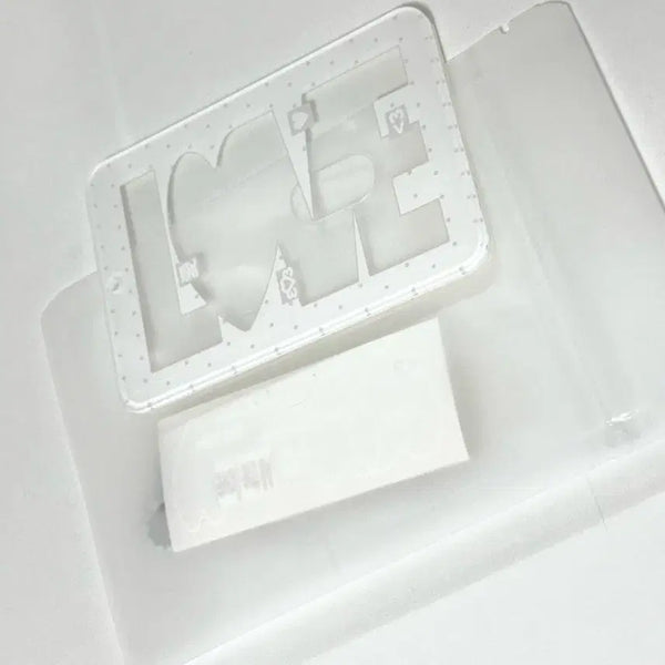 [BUNJANG] Twoo Photocard Holder White Grey / two님 러브 포카 홀더 화이트 그레이
