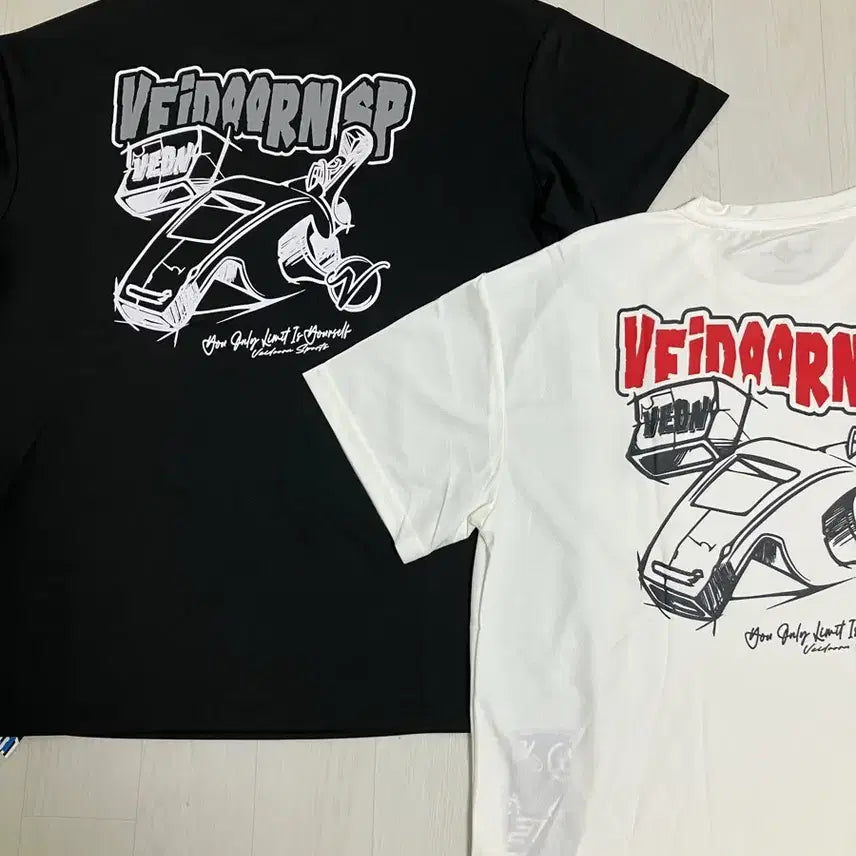 [BUNJANG] Double-Sided Logo T-Shirt Bundle Set (L) / 흰검양면로고 반팔일괄가격 L(새상품)