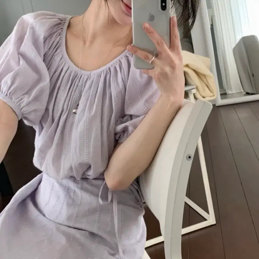 [BUNJANG] Shopmodo Neel Blouse - Lavender / 샵모도_닐 블라우스_연보라