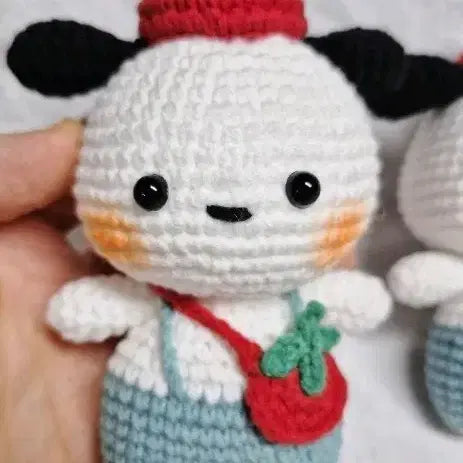 [BUNJANG] Pom-Pom Purin Tomato Hat Keyring / 토마토모자 포차코 키링