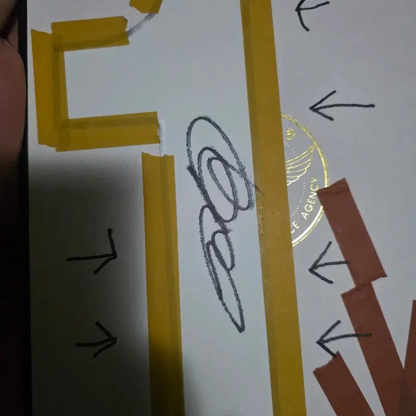 [BUNJANG] Ryan Giggs Signed Marking Sheet / 라이언 긱스 사인 마킹지