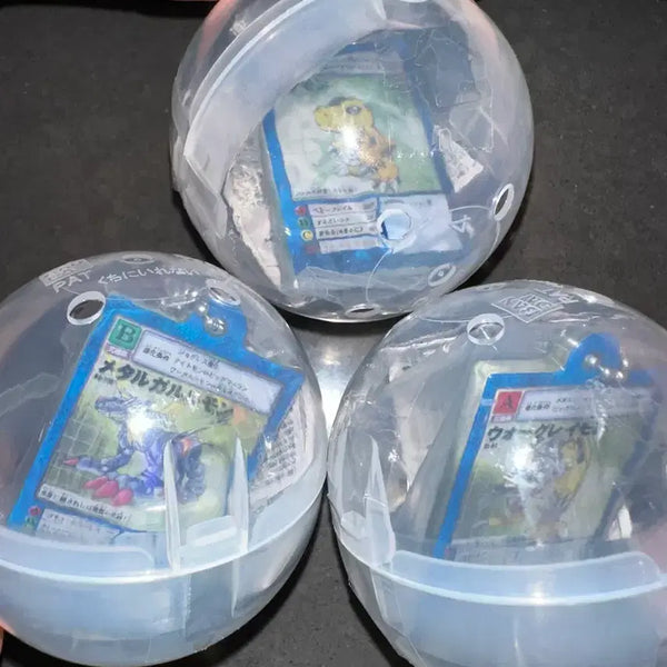[BUNJANG] Digimon Card Acrylic Keychain Agumon Diaboromon / 미개봉 디지몬 카드 아크릴 키링 아구몬 디아블로몬