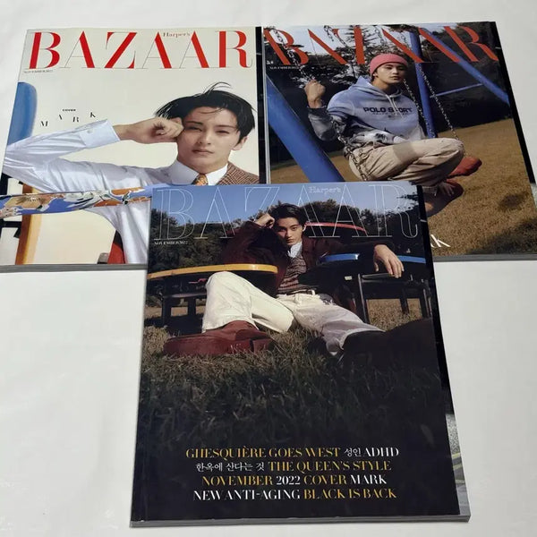 [BUNJANG] NCT Mark Harper's Bazaar Photobook Magazine Bundle Set / 마크 하퍼스 바자 화보 잡지