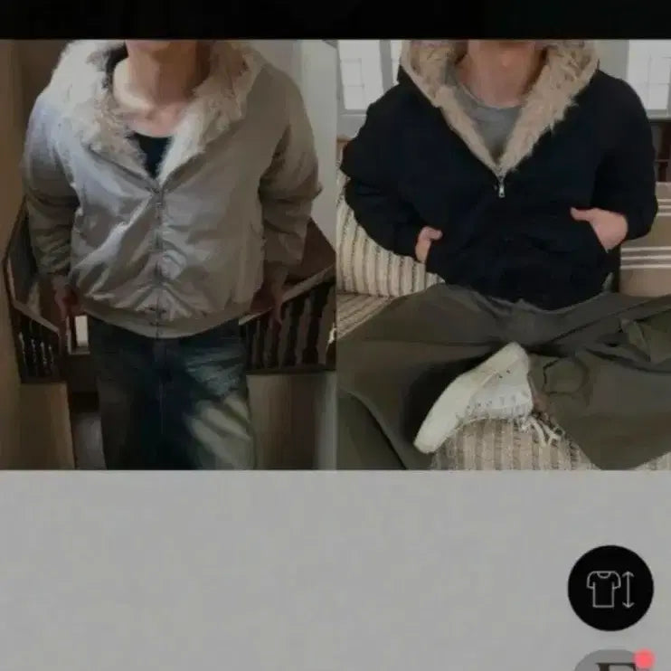 [BUNJANG] Island Faux Fur Padding Crop Hood Jumper / 아일랜드 퍼 패딩 크롭후드점퍼