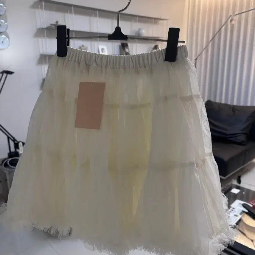 [BUNJANG] Sino Tulle Skirt Ivory / 시눈 튜튜스커트 아이보리색상