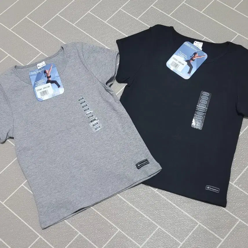 [BUNJANG] Champion Body Balance Ribbed Basic T-shirt M / 새상품) 챔피온 바디밸런스 리브드 골지 반팔티 M