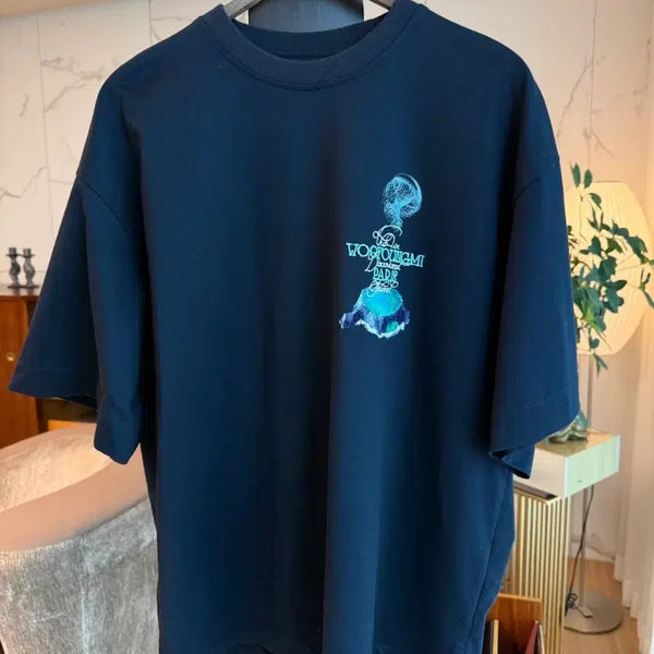 [BUNJANG] Wooyoungmi Navy Jellyfish Graphic T-Shirt / 우영미 네이비 해파리 반팔 팝니다.