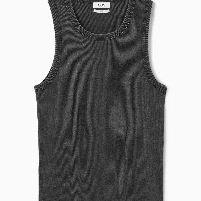 [BUNJANG] COS Acid Wash Ribbed Cotton Tank Top / COS 애시드 워시 탱크탑