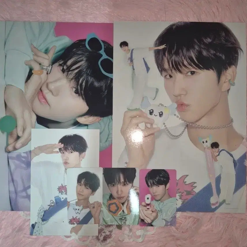 [BUNJANG] NCT WISH 2026 Season's Greetings Jaehee Dayoung Melon Pop Photocard Bundle Set / 2026 엔시티위시 시즌그리팅 시그 분철 포토카드 재희 대영 멜론팝 키링