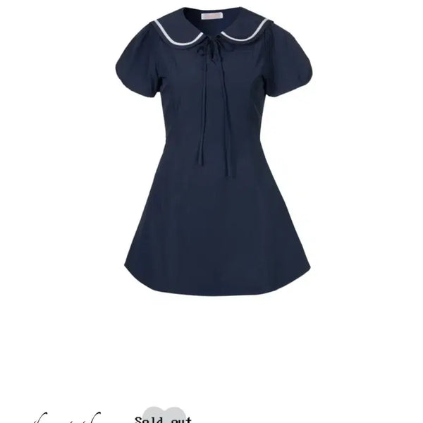[BUNJANG] IDANG CLUB Sailor Mini Dress + Pumpkin Shorts Set / 아이당클럽 세일러 미니 드레스 + 펌킨 숏츠