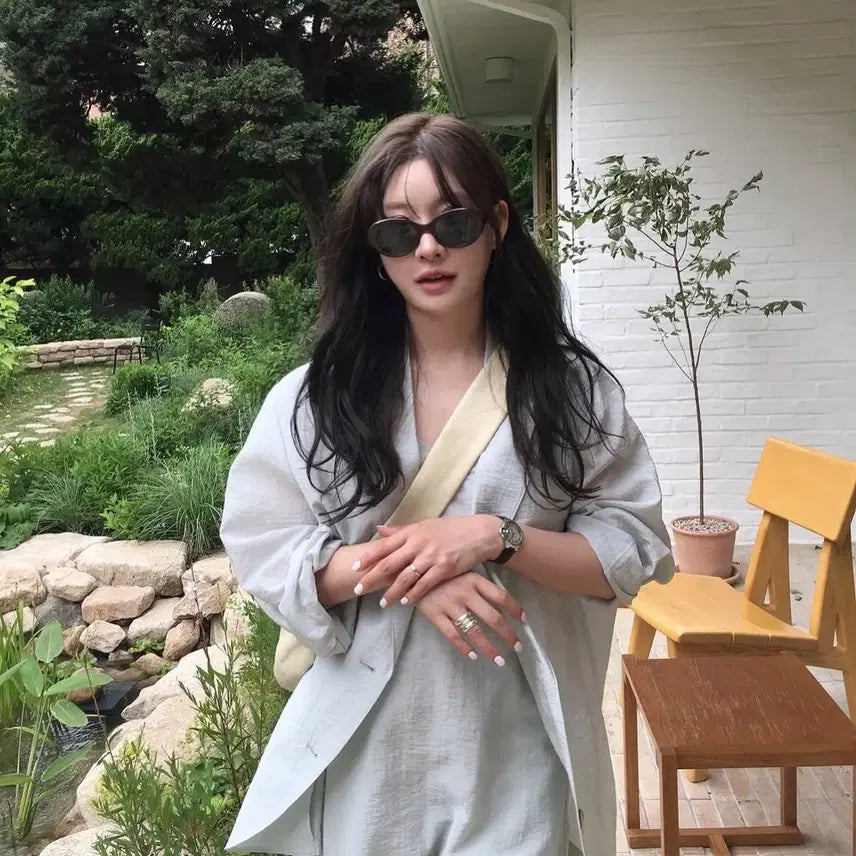 [BUNJANG] At The Bagel Jacket and Pants Set / 앳더베이글 자켓, 팬츠 세트