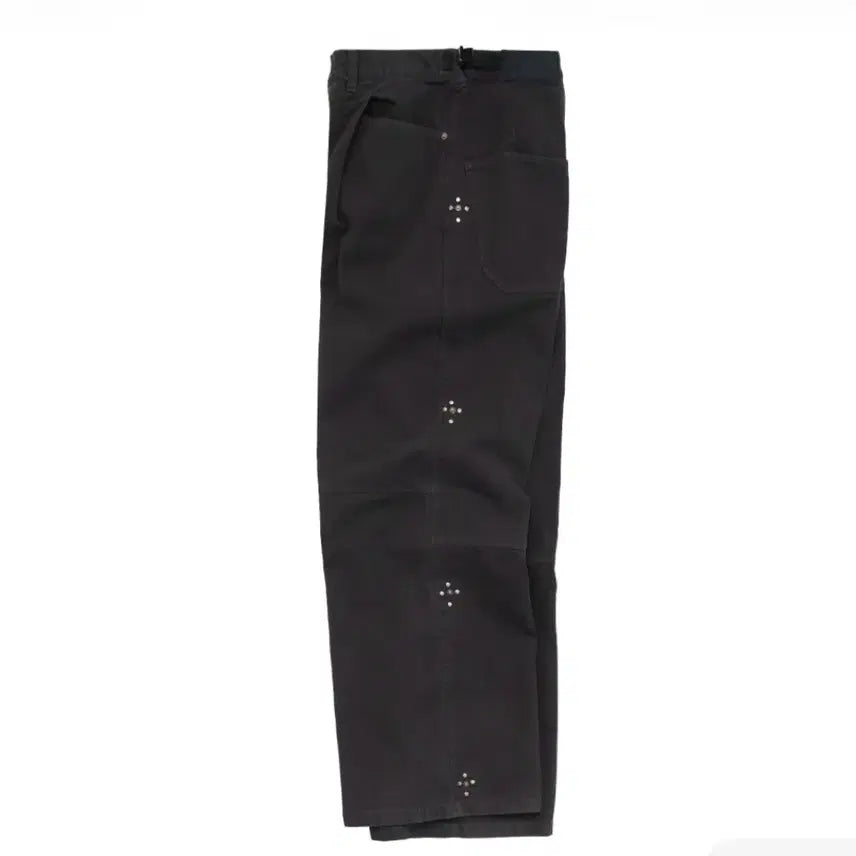[BUNJANG] Politeru Rivet Flower Gosima Vintage Charcoal Pants / (1) 폴리테루 리벳 플라워 고시마 빈티지 차콜