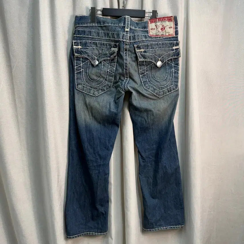 [BUNJANG] True Religion USA Ricky Super T Semi-Wide Fit Denim Jeans Size 34 / [34] 트루릴리전 USA 리키 슈퍼 T 중청 데님 청바지