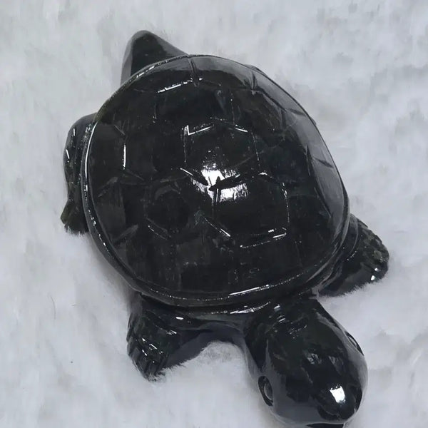 [BUNJANG] Natural Green Jade Turtle Figurine / [천연 원석] 영롱하고 묵직한 그린 제이드(옥) 거북이 조각상