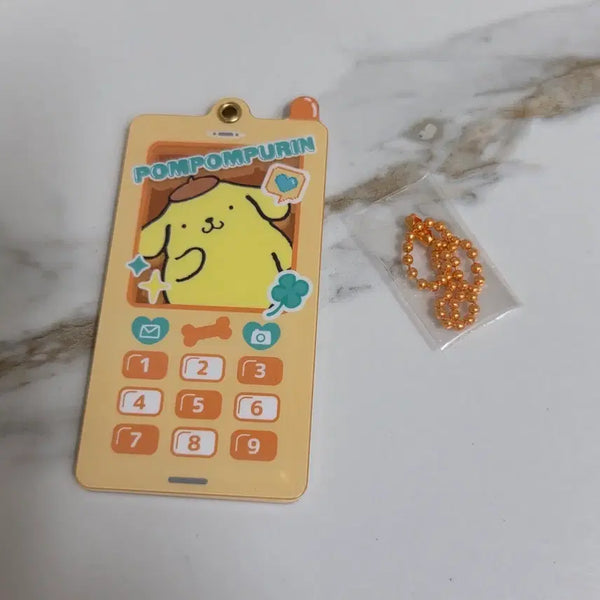 [BUNJANG] Pompompurin Phone Mirror Charm / 폼폼푸린 폼푸 휴대폰 핸드폰 미러 거울 키링