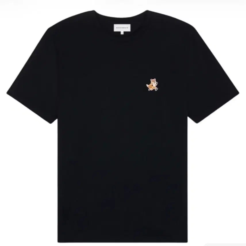[BUNJANG] Maison Kitsuné Speedy Fox Patch Comfort T-Shirt Black / 메종 키츠네 스피디 폭스 패치 컴포트 티셔츠 블랙