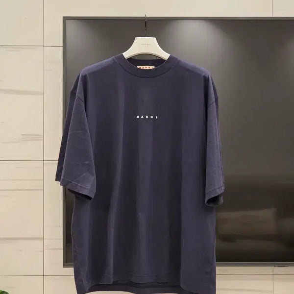 [BUNJANG] Marni Blue Logo Oversized T-Shirt Size 52 / 마르니 블루 로고 오버티 52