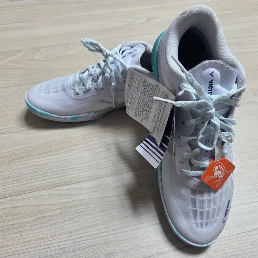 [BUNJANG] Victor S99 Elite Badminton Shoes White Mint 260 / 빅터 S99 엘리트 배드민턴화 260 화이트 민트