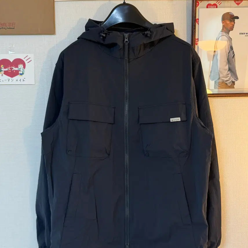 [BUNJANG] Snow Peak Root Out Pocket Windbreaker Nylon Navy L / 스노우피크 루트 아웃 포켓 바람막이
