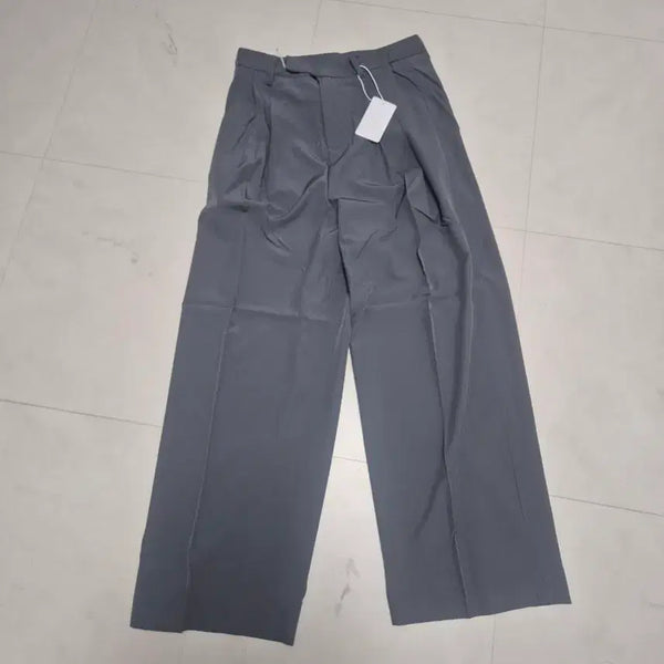 [BUNJANG] Men's Summer Wide Pants - Grey / 남성 여름 시원한  와이드 팬츠 그레이 새옷