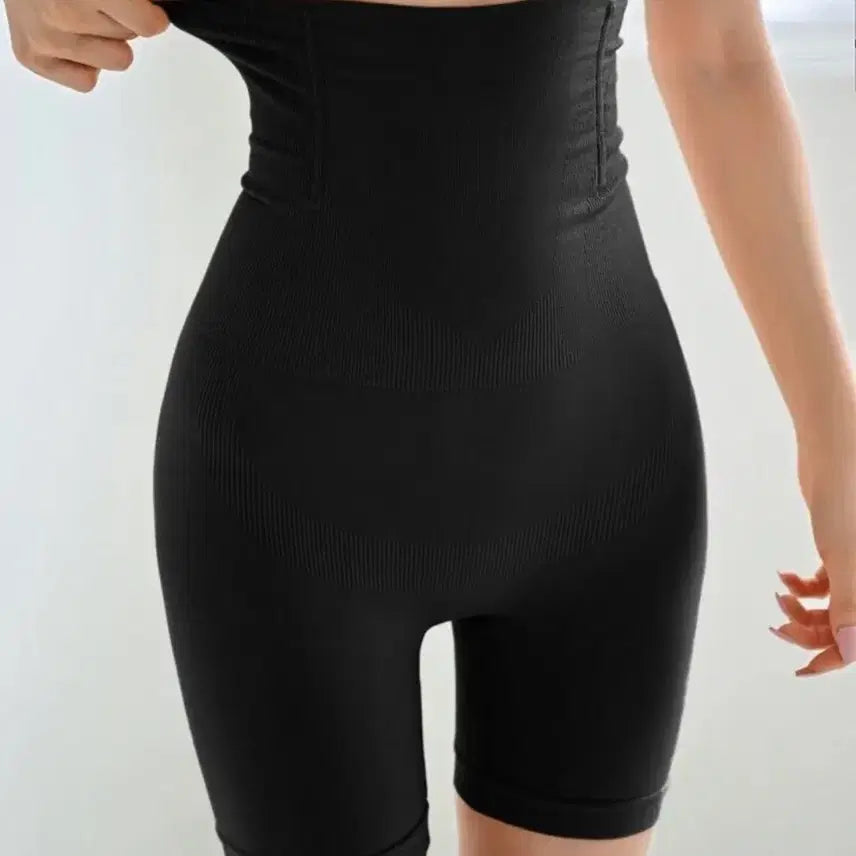 [BUNJANG] High-Waisted Tummy Control Shapewear Shorts Black / 하이웨이스트 복근 보정 속바지 블랙