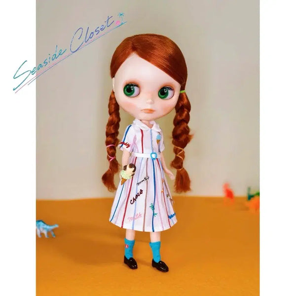 [BUNJANG] Sandy Shop Outfit Dress & Socks Set for Blythe Doll / 샌디샵 브라이스 의상