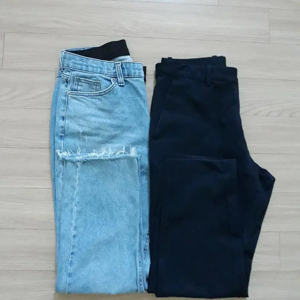 [BUNJANG] Ledenim & Uniqlo Stretch Denim Jeans Bundle (Size M) / 청바지 밴딩 데님, 유니클로 스판바지(M)2벌 일괄
