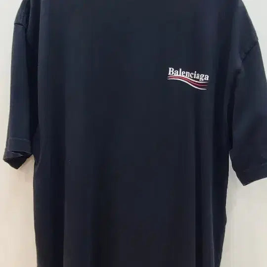[BUNJANG] Balenciaga Black T-Shirt XS / [2140]발렌시아가 블랙 티셔츠 XS(90~95)