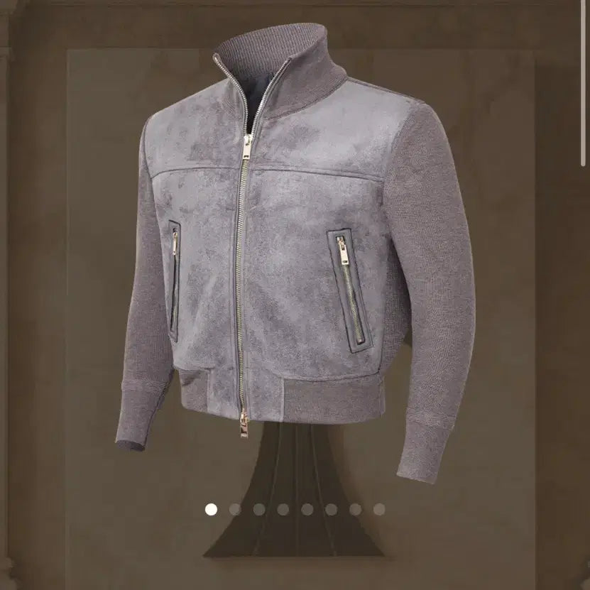 [BUNJANG] Rafinato Etoile Knit Suede Jacket Size 50 / 라피나토에뚜알 니트 스웨이드 자켓 50