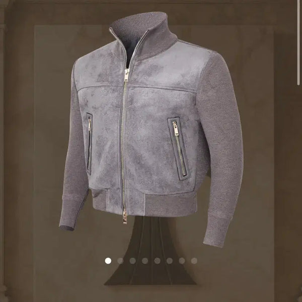 [BUNJANG] Rafinato Etoile Knit Suede Jacket Size 50 / 라피나토에뚜알 니트 스웨이드 자켓 50
