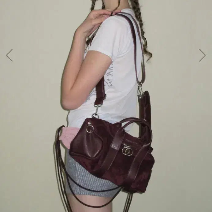 [BUNJANG] Fill in the Blank Gig 3-way Bag Burgundy / 필인더블랭크 Gig 3-way Bag (burgundy)