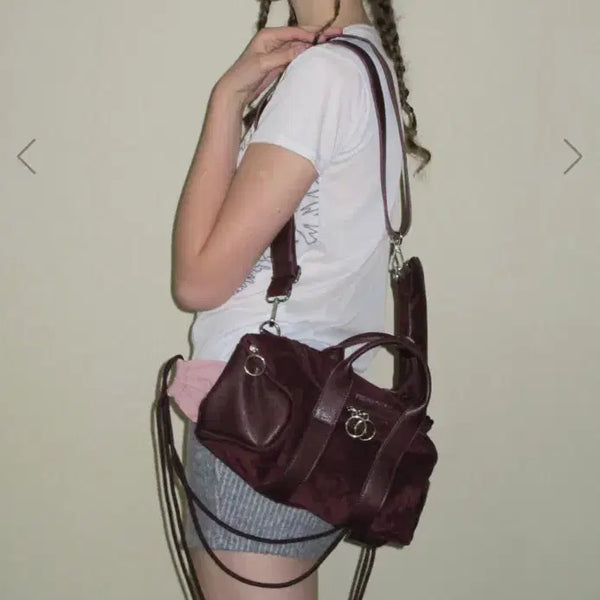 [BUNJANG] Fill in the Blank Gig 3-way Bag Burgundy / 필인더블랭크 Gig 3-way Bag (burgundy)