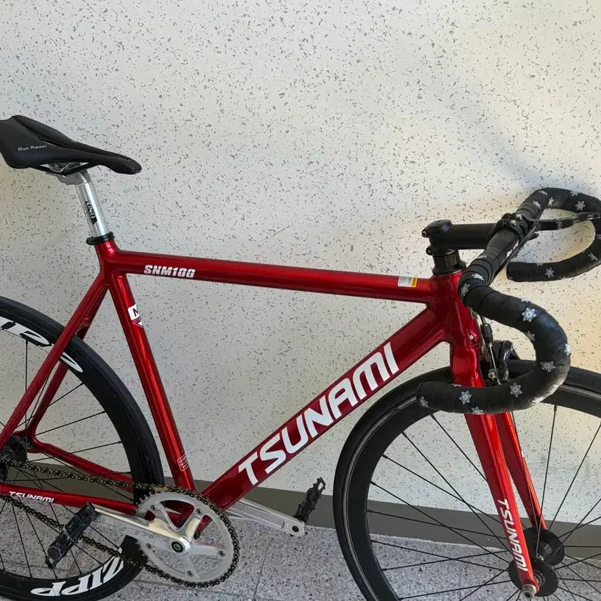 [BUNJANG] Tsunami Red Wine M Size Cycling Jersey / 쓰나미 리드와인 M 사이즈
