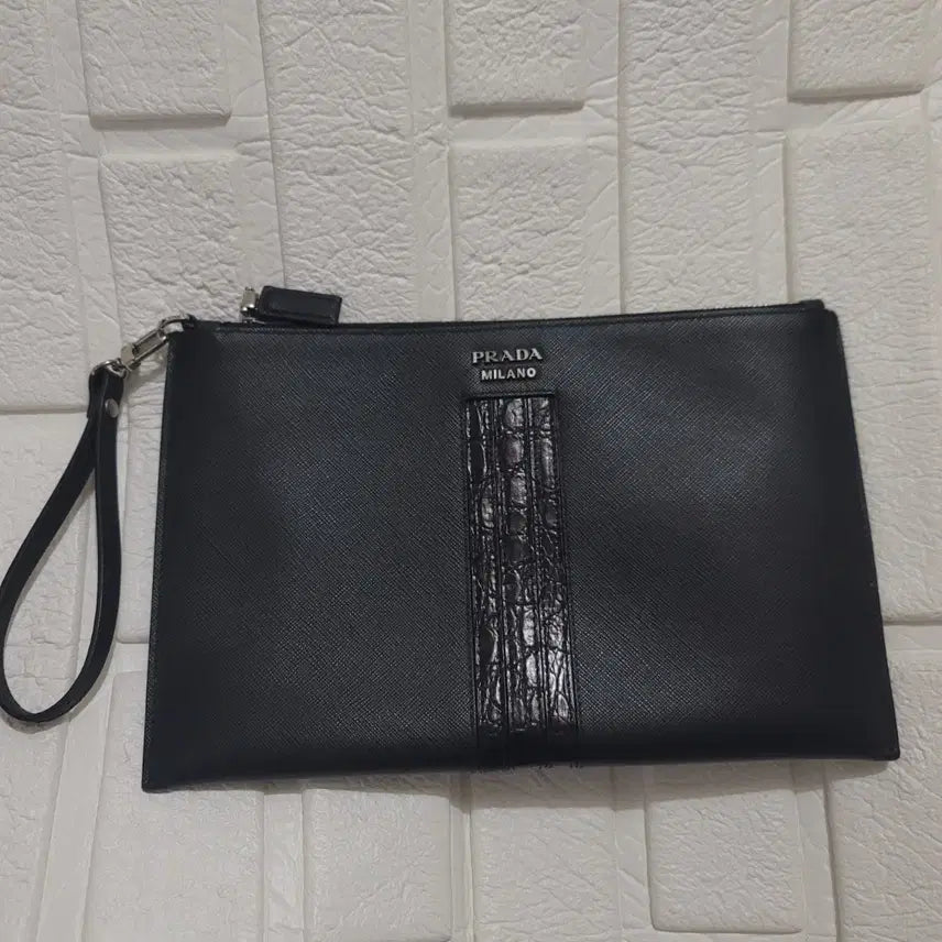[BUNJANG] Prada Leather Clutch Bag / (정품)프라다클러치가방