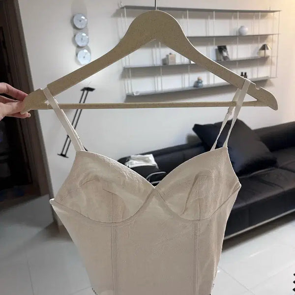 [BUNJANG] Poeto Mallorca Linen Set-up (Top - Free Size, Skirt - S) / 포에토 mallorca linen 셋업