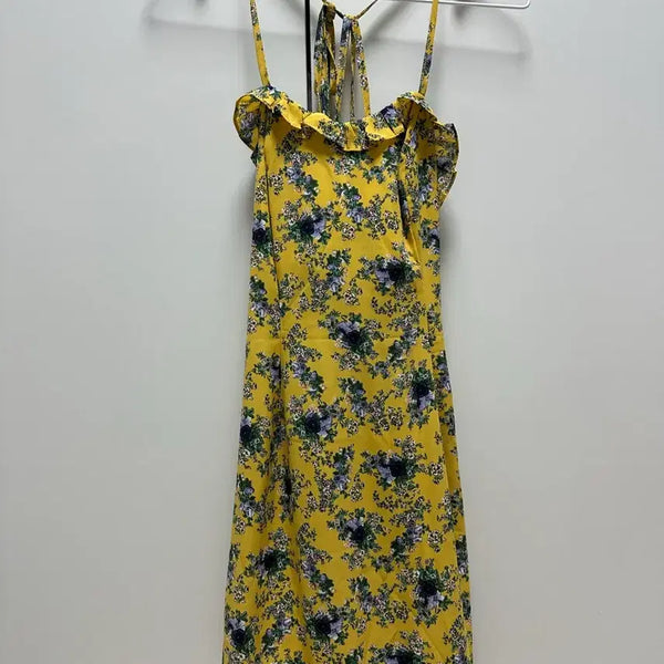 [BUNJANG] Odd One Out Flower Mini Dress / 오드원아웃 플라워 미니원피스