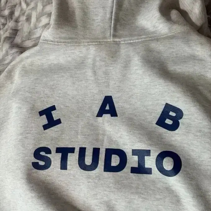 [BUNJANG] IAB Studio Light Grey Hoodie XL / 아이앱 스튜디오 라이트그레이 XL