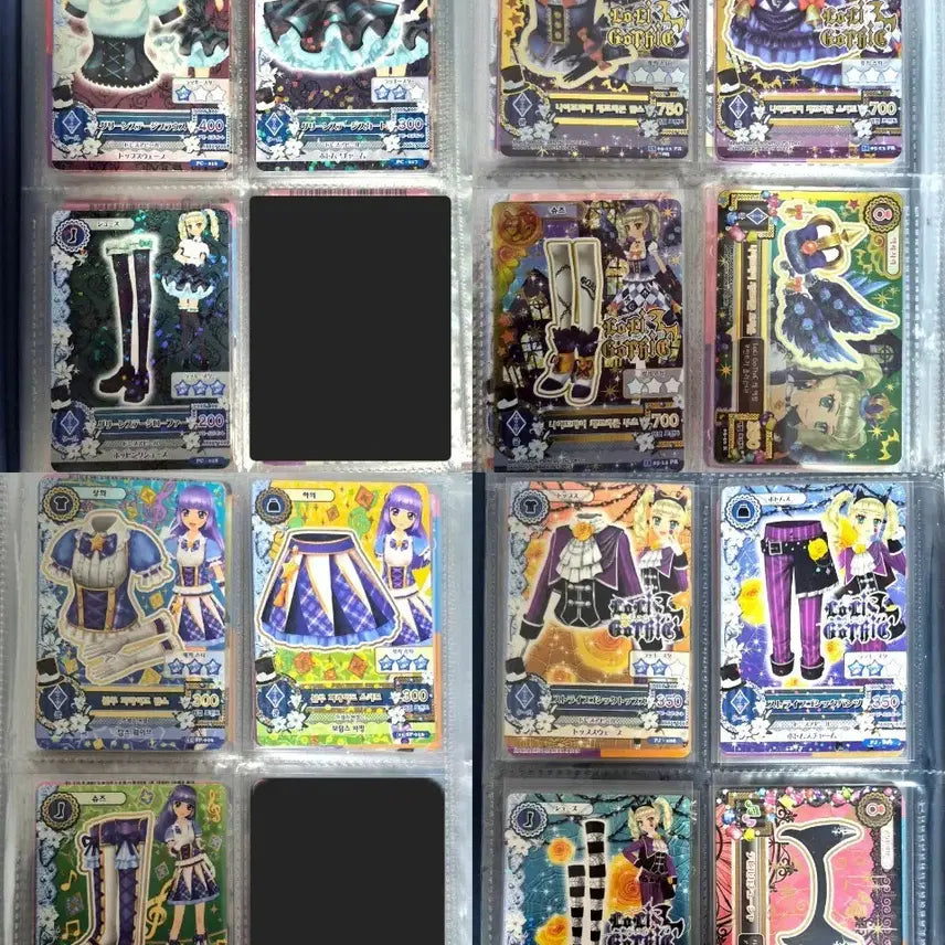 [BUNJANG] Aikatsu! Rurigo Gothic Card Bundle Set / 아이카츠 로리고딕 카드 대량 일괄 판매