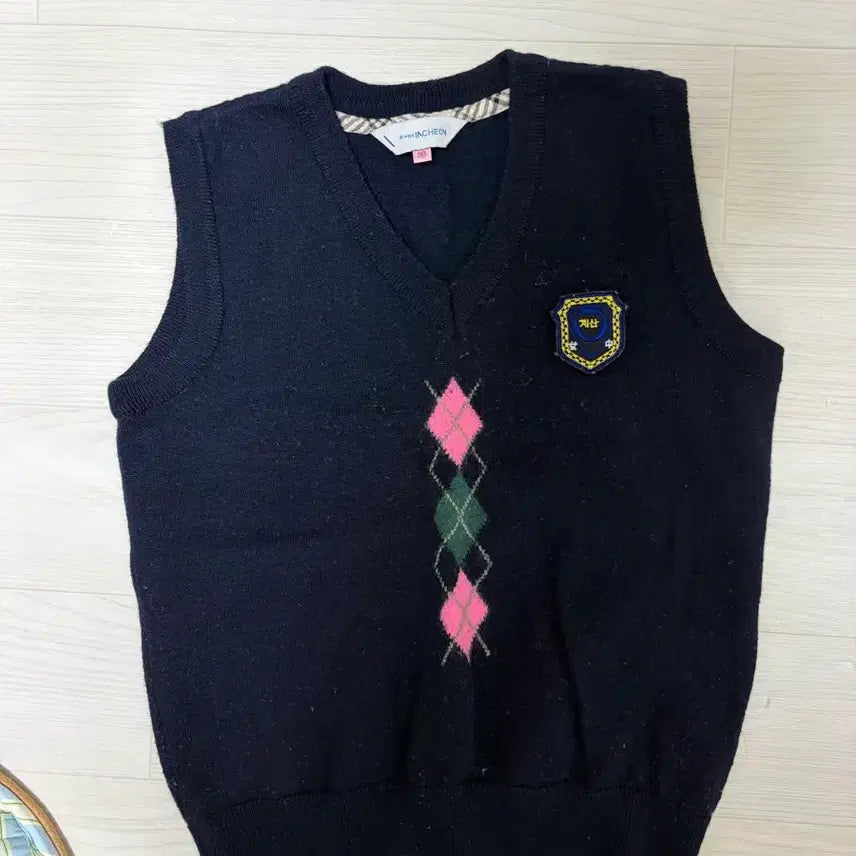 [BUNJANG] Kids School Uniform Set (Vest, Shirt, Pants) / 계산여중 조끼 셔츠 바지