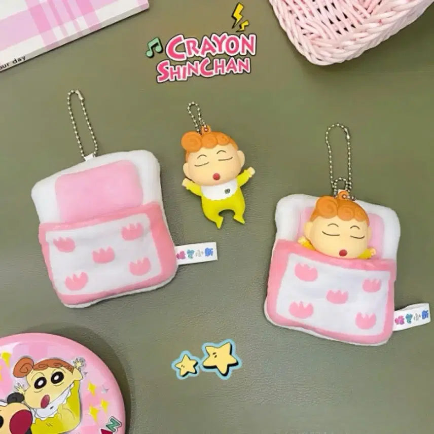 [BUNJANG] Crayon Shin-chan Baby Nene Sleeping Keychain / [새상품] 짱구는 못말려 짱아 잠자는 키링