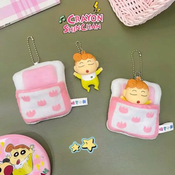 [BUNJANG] Crayon Shin-chan Baby Nene Sleeping Keychain / [새상품] 짱구는 못말려 짱아 잠자는 키링