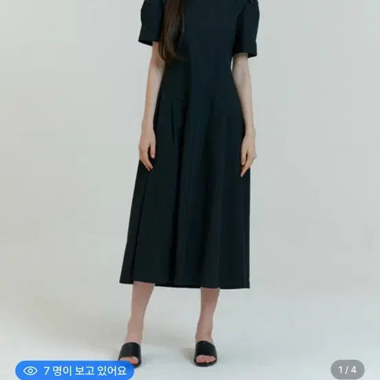 [BUNJANG] Kinder Baby Puff Sleeve Dress Black / 카인더베이비 퍼프소매 원피스 블랙