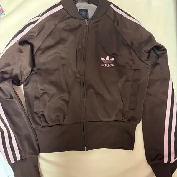 [BUNJANG] Adidas Brown & Pink Track Jacket / 아디다스 브라운핑크 져지