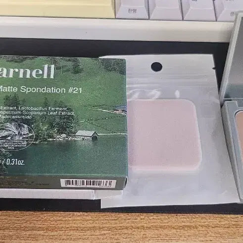 [BUNJANG] PANNELL Cica Mannan Matte Spun Foundation 21 Powder Pact / (새상품 반값)파넬 시카마누 매트 스펀데이션 21호 파우더 팩트
