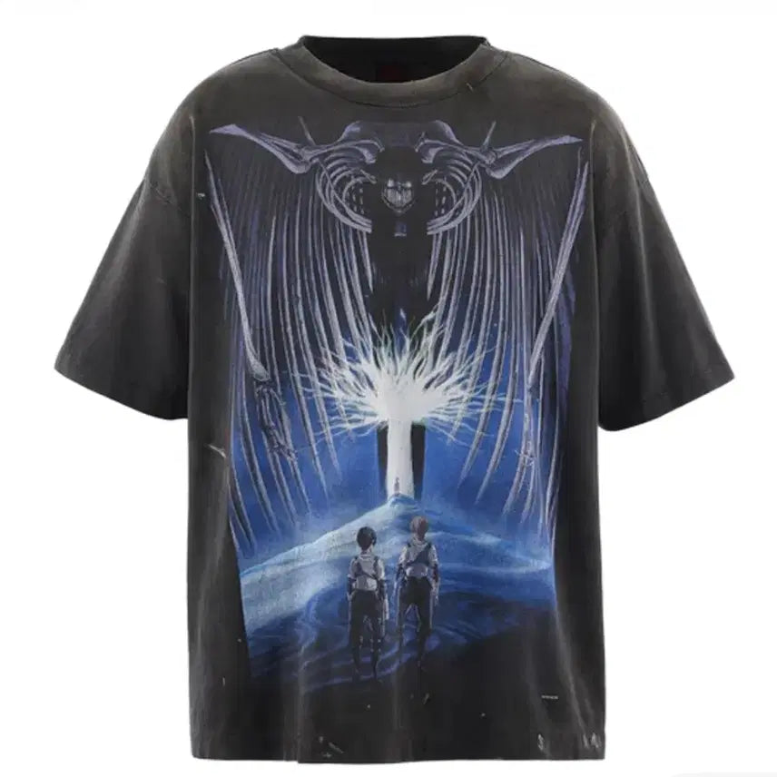 [BUNJANG] Saint Michael x Attack on Titan 26ss T-Shirt XL / *주말 특가*[XL] 26ss 세인트 미카엘 x 진격의 거인 반팔