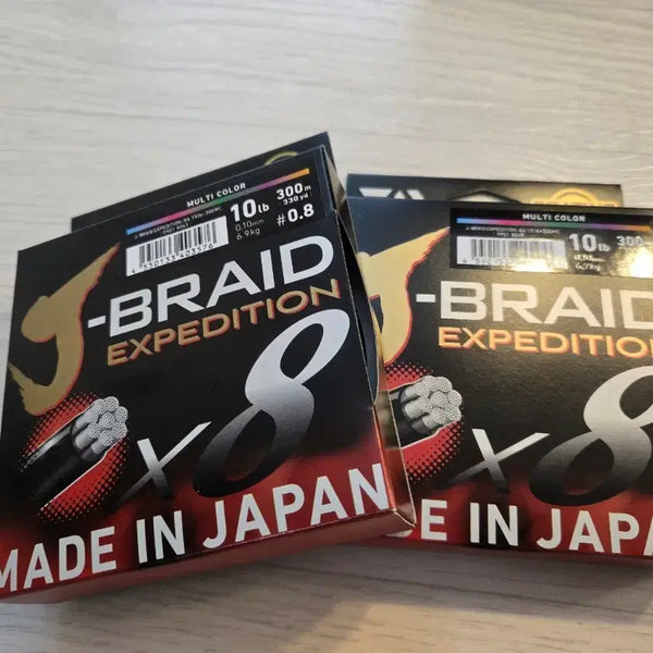 [BUNJANG] Daiwa J-Braid Expedition X8 Multi-Color Braided Fishing Line 0.8 (10lb) 300m / 다이와 제이브레이드 익스페디션 8합사 멀티컬러 0.8호 (300m)