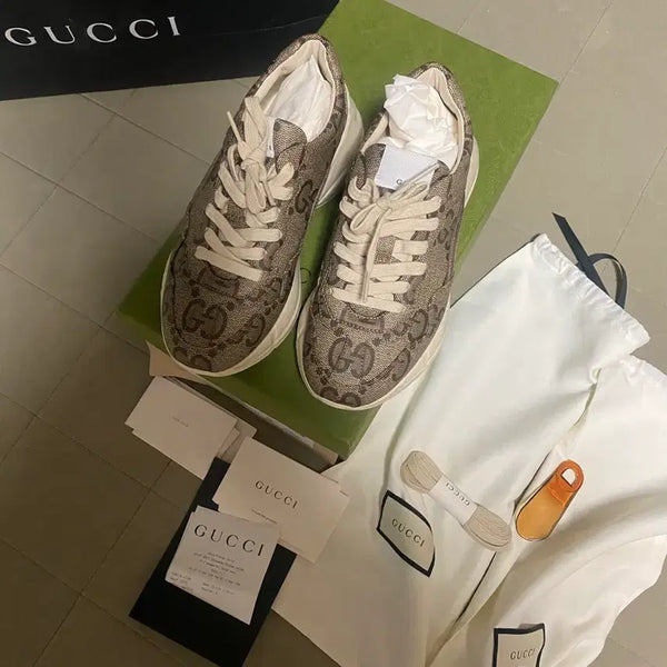 [BUNJANG] Gucci Monogram Sneakers / 구찌 모노그램 스니커즈 36.5 (새상품급)